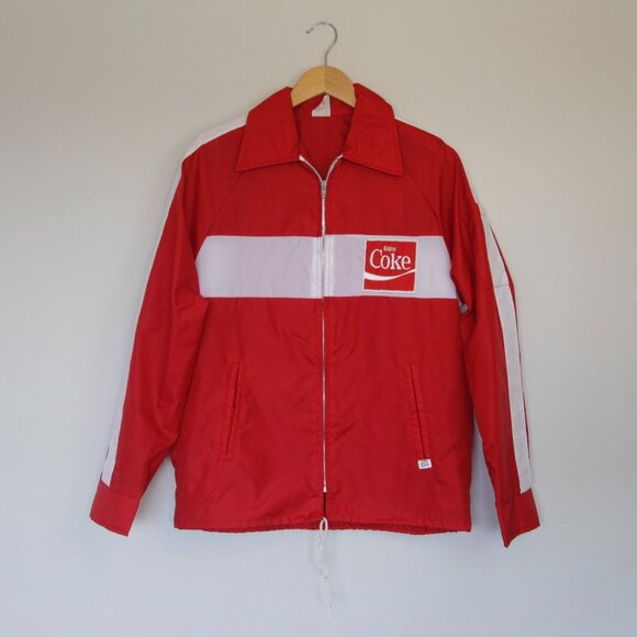 Coca Cola Other - Vintage "Enjoy Coke" Zip Up Windbreaker Jacket w Pockets, Coca-Cola Outerwear